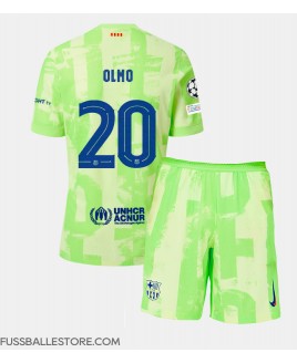 Günstige Barcelona Dani Olmo #20 3rd trikot Kinder 2024-25 Kurzarm (+ Kurze Hosen)